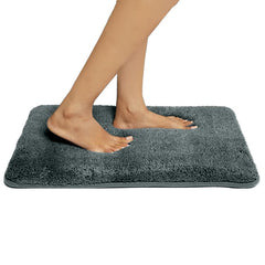 HOUSSE Anti Skid Ultra Absorbent Fluffy High Pile Plush Bathmat