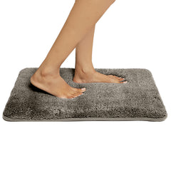 HOUSSE Anti Skid Ultra Absorbent Fluffy High Pile Plush Bathmat