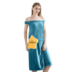 HOUSSE Wearable Spa Bath Towel for Women | Soft, Cozy Wrap with Snap Closure | 110 x 140 cms
