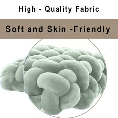 HOUSSE Chunky Knit Cushion | Soft Plush Woven Throw Pillow for Sofa & Bed