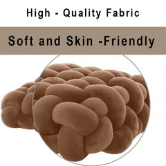 HOUSSE Chunky Knit Cushion | Soft Plush Woven Throw Pillow for Sofa & Bed