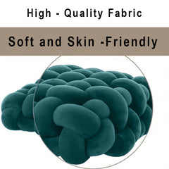 HOUSSE Chunky Knit Cushion | Soft Plush Woven Throw Pillow for Sofa & Bed