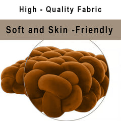 HOUSSE Chunky Knit Cushion | Soft Plush Woven Throw Pillow for Sofa & Bed