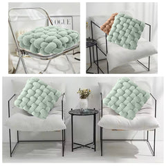 HOUSSE Chunky Knit Cushion | Soft Plush Woven Throw Pillow for Sofa & Bed
