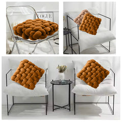 HOUSSE Chunky Knit Cushion | Soft Plush Woven Throw Pillow for Sofa & Bed