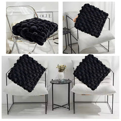 HOUSSE Chunky Knit Cushion | Soft Plush Woven Throw Pillow for Sofa & Bed