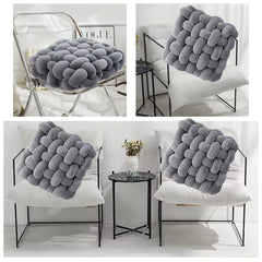 HOUSSE Chunky Knit Cushion | Soft Plush Woven Throw Pillow for Sofa & Bed