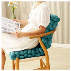 HOUSSE Chunky Knit Cushion | Soft Plush Woven Throw Pillow for Sofa & Bed