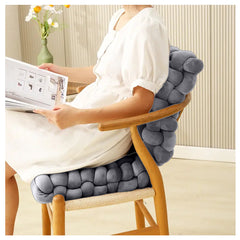 HOUSSE Chunky Knit Cushion | Soft Plush Woven Throw Pillow for Sofa & Bed