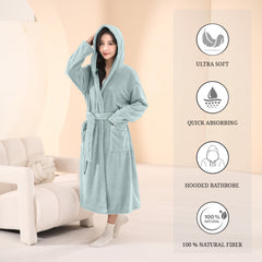 HOUSSE Premium Waffle Bathrobe | Highly Absorbent & Soft Comfort Robe