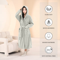 HOUSSE Premium Waffle Bathrobe | Highly Absorbent & Soft Comfort Robe
