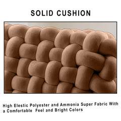 HOUSSE Chunky Knit Cushion | Soft Plush Woven Throw Pillow for Sofa & Bed