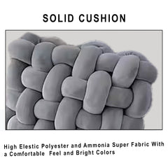 HOUSSE Chunky Knit Cushion | Soft Plush Woven Throw Pillow for Sofa & Bed