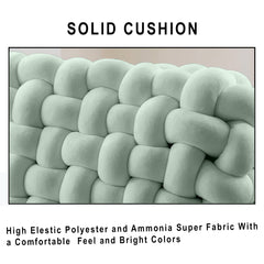 HOUSSE Chunky Knit Cushion | Soft Plush Woven Throw Pillow for Sofa & Bed
