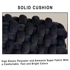 HOUSSE Chunky Knit Cushion | Soft Plush Woven Throw Pillow for Sofa & Bed