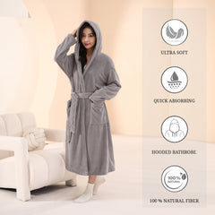 HOUSSE Premium Waffle Bathrobe | Highly Absorbent & Soft Comfort Robe
