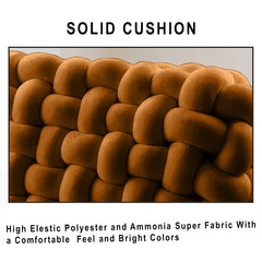 HOUSSE Chunky Knit Cushion | Soft Plush Woven Throw Pillow for Sofa & Bed
