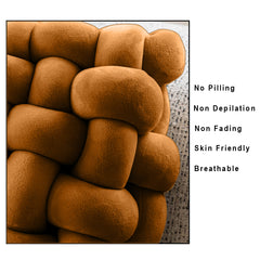 HOUSSE Chunky Knit Cushion | Soft Plush Woven Throw Pillow for Sofa & Bed