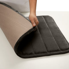 HOUSSE Minimalist Solid Color Bath Mat with Extra Cushioning