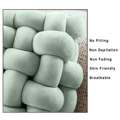 HOUSSE Chunky Knit Cushion | Soft Plush Woven Throw Pillow for Sofa & Bed