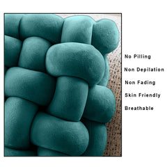 HOUSSE Chunky Knit Cushion | Soft Plush Woven Throw Pillow for Sofa & Bed
