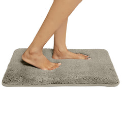 HOUSSE Anti Skid Ultra Absorbent Fluffy High Pile Plush Bathmat