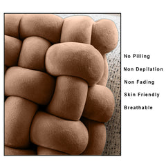 HOUSSE Chunky Knit Cushion | Soft Plush Woven Throw Pillow for Sofa & Bed