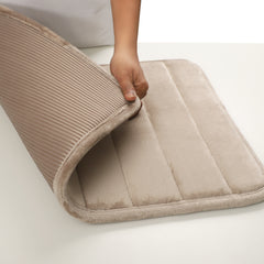 HOUSSE Minimalist Solid Color Bath Mat with Extra Cushioning