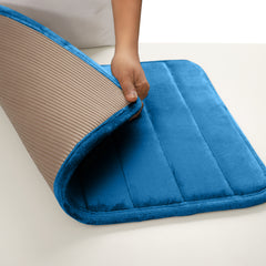 HOUSSE Minimalist Solid Color Bath Mat with Extra Cushioning