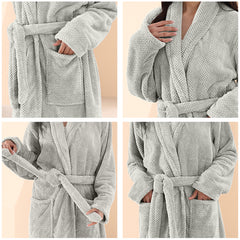HOUSSE Premium Waffle Bathrobe | Highly Absorbent & Soft Comfort Robe