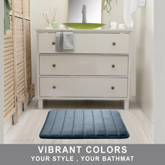 HOUSSE Minimalist Solid Color Bath Mat with Extra Cushioning