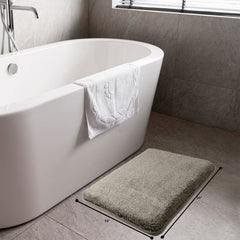 HOUSSE Anti Skid Ultra Absorbent Fluffy High Pile Plush Bathmat