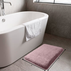 HOUSSE Anti Skid Ultra Absorbent Fluffy High Pile Plush Bathmat