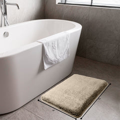 HOUSSE Anti Skid Ultra Absorbent Fluffy High Pile Plush Bathmat