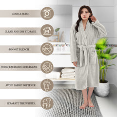 HOUSSE Premium Waffle Bathrobe | Highly Absorbent & Soft Comfort Robe