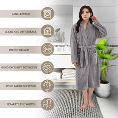 HOUSSE Premium Waffle Bathrobe | Highly Absorbent & Soft Comfort Robe