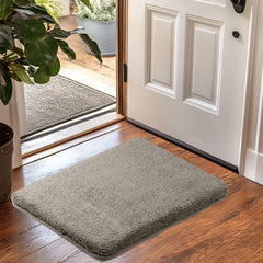 HOUSSE Anti Skid Ultra Absorbent Fluffy High Pile Plush Bathmat