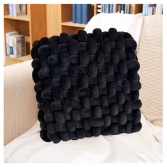 HOUSSE Chunky Knit Cushion | Soft Plush Woven Throw Pillow for Sofa & Bed