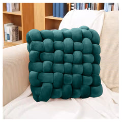 HOUSSE Chunky Knit Cushion | Soft Plush Woven Throw Pillow for Sofa & Bed