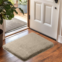 HOUSSE Anti Skid Ultra Absorbent Fluffy High Pile Plush Bathmat