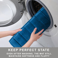 HOUSSE Minimalist Solid Color Bath Mat with Extra Cushioning