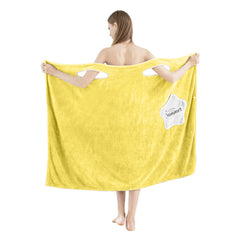 HOUSSE Wearable Spa Bath Towel for Women | Soft, Cozy Wrap with Snap Closure | 110 x 140 cms