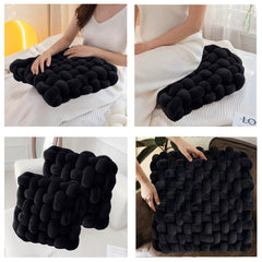 HOUSSE Chunky Knit Cushion | Soft Plush Woven Throw Pillow for Sofa & Bed