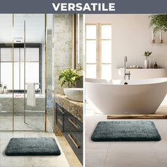 HOUSSE Anti Skid Ultra Absorbent Fluffy High Pile Plush Bathmat