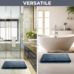 HOUSSE Anti Skid Ultra Absorbent Fluffy High Pile Plush Bathmat