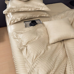 Luxury 500 Thread Count Italian Jacquard Bedding Set – Tokyo Lines Collection | Soft, Breathable & Modern