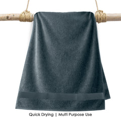 HOUSSE Alvora Cotton Bath Towels |Large Size (75 cms x 150 cms) - Quick Absorption &Faster Drying Bath Towel | 450 GSM | Cotton Towel for Men/Women | Urban Comfort
