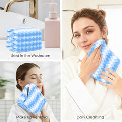 HOUSSE Microfiber Iris Face Towels Ideal for Women & Men |Soft Touch |Lint Free | Fast Dry Towels| Travel-Friendly | Best Use for Gym, Yoga, Spa, Pool, Hotels, Beach 360 GSM (30x30)