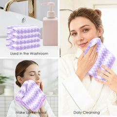 HOUSSE Microfiber Iris Face Towels Ideal for Women & Men |Soft Touch |Lint Free | Fast Dry Towels| Travel-Friendly | Best Use for Gym, Yoga, Spa, Pool, Hotels, Beach 360 GSM (30x30)
