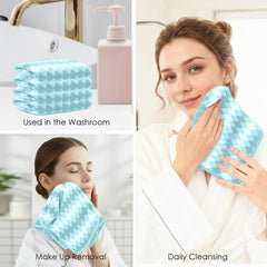 HOUSSE Microfiber Iris Face Towels Ideal for Women & Men |Soft Touch |Lint Free | Fast Dry Towels| Travel-Friendly | Best Use for Gym, Yoga, Spa, Pool, Hotels, Beach 360 GSM (30x30)